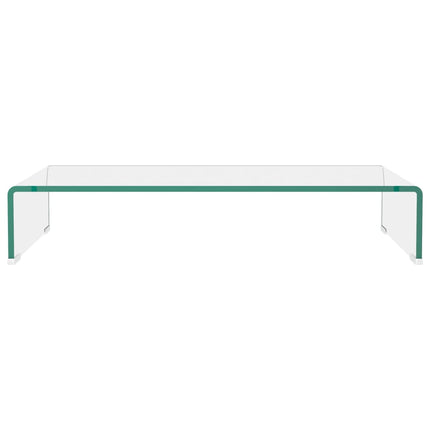 TV-bord klarglas 70x30x13 cm
