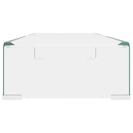 TV-bord klarglas 70x30x13 cm