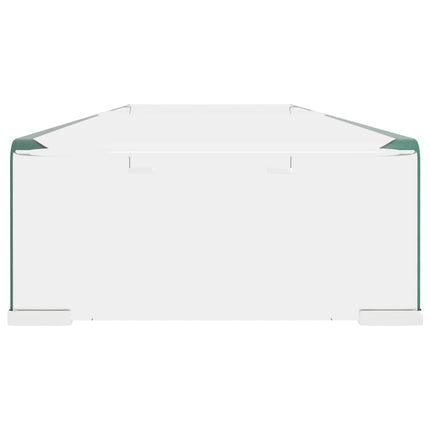 TV-bord klarglas 100x30x13 cm