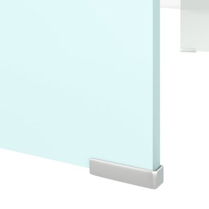 Tv/monitor-ställ glas grön 90x30x13 cm