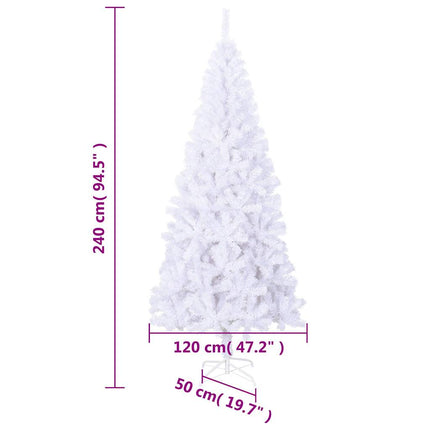 Plastgran L 240 cm vit