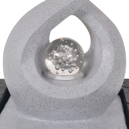 Inomhusfontän med LED polyresin