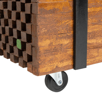 Sidobord teak 60x60x38 cm