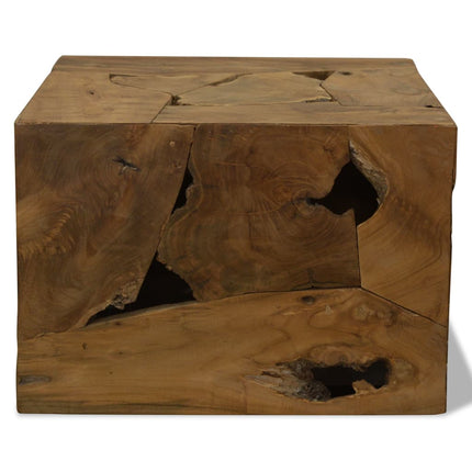 Soffbord 50x50x35 cm äkta teak brun