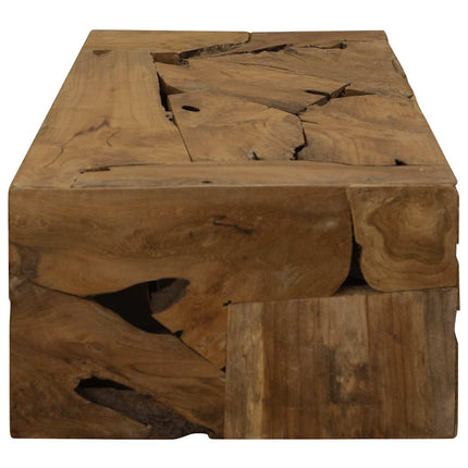 Soffbord 90x50x30 cm äkta teak brun