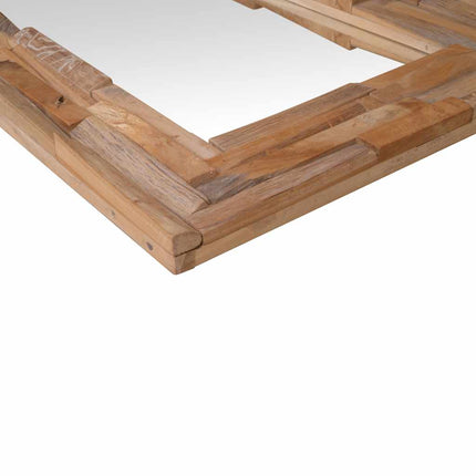 Prydnadsspegel teak 120x60 cm rektangulär