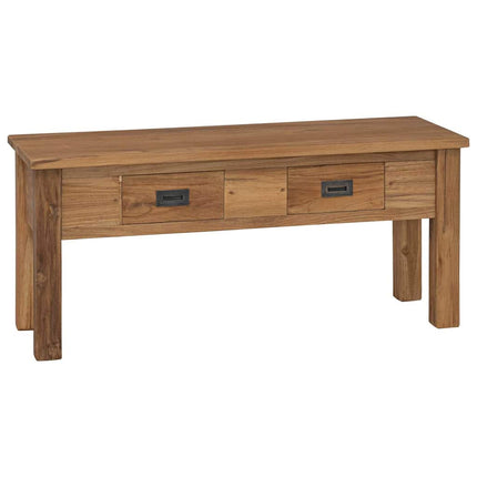 Hallbänk i massiv teak 90x30x40 cm