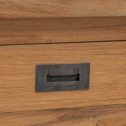 Hallbänk i massiv teak 90x30x40 cm