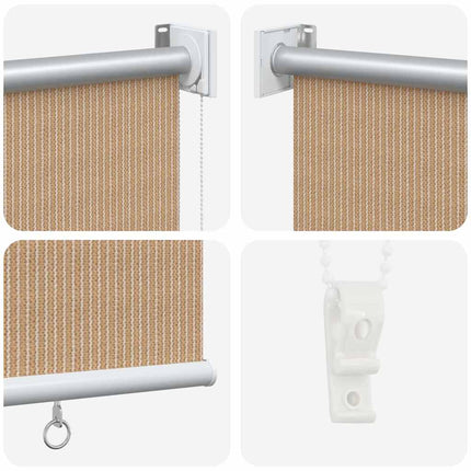 Rullgardin utomhus 105 (B) x 230 (H) cm beige