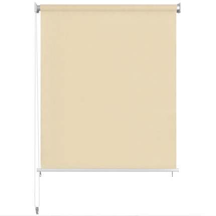 Rullgardin utomhus 145 (B) x 140 (H) cm gräddvit