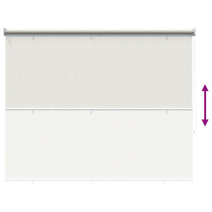 Rullgardin utomhus 225 (B) x 140 (H) cm gräddvit