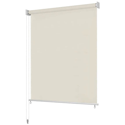 Rullgardin utomhus 225 (B) x 230 (H) cm gräddvit