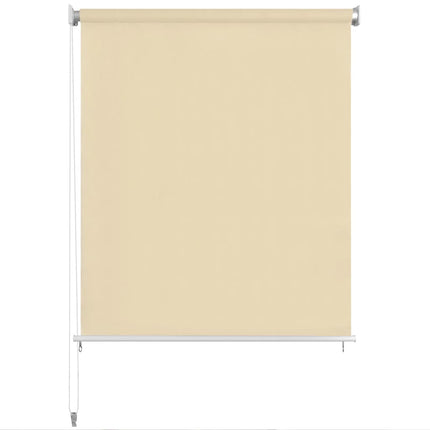 Rullgardin utomhus 225 (B) x 230 (H) cm gräddvit