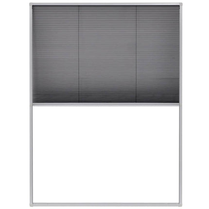 Plisserat insektsnät för fönster 60x80 cm aluminium