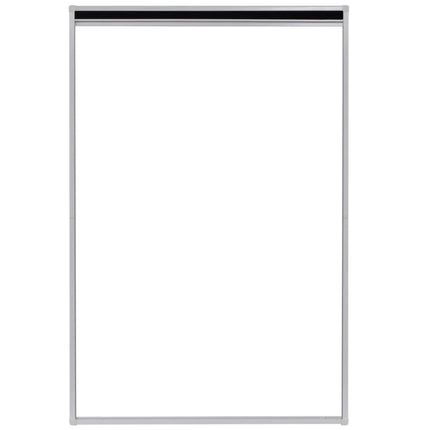 Plisserat insektsnät för fönster 80x120 cm aluminium
