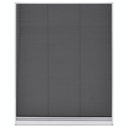 Plisserat insektsnät med jalusi för fönster 80x100 cm aluminium