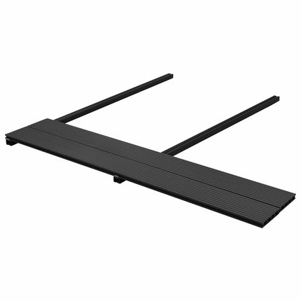 Däckbräda 6 pcs Antracit WPC