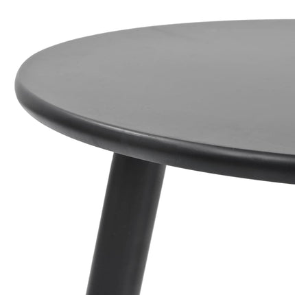 Sidobord 2 st massiv furu svart