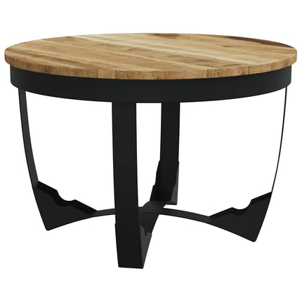 Soffbord massivt grovt mangoträ 60x40 cm