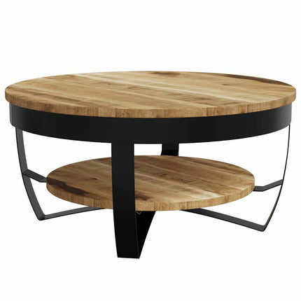 Soffbord massivt grovt mangoträ 65x32 cm