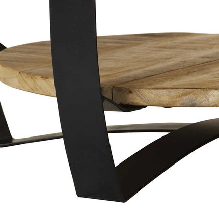 Soffbord massivt grovt mangoträ 65x32 cm