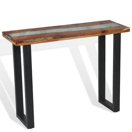 Konsolbord i teak 100x35x75 cm