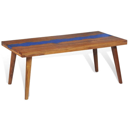 Soffbord teak och harts 100x50x40 cm