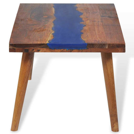 Soffbord teak och harts 100x50x40 cm