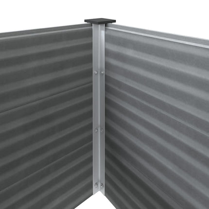Odlingslåda upphöjd WPC 150x50x54 cm grå