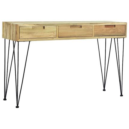 Konsolbord 120x35x76 cm massiv teak