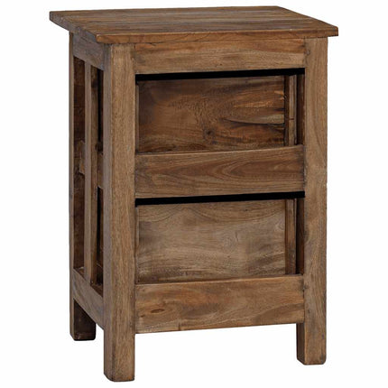 Sängbord massivt mahognyträ 40x30x51 cm
