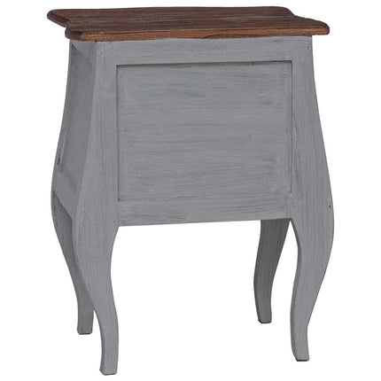 Sängbord massivt mahognyträ 48x35x64 cm