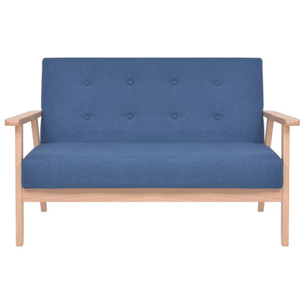 2-sitssoffa tyg blå