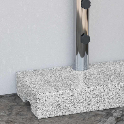 Parasollfot granit rektangulär 25 kg