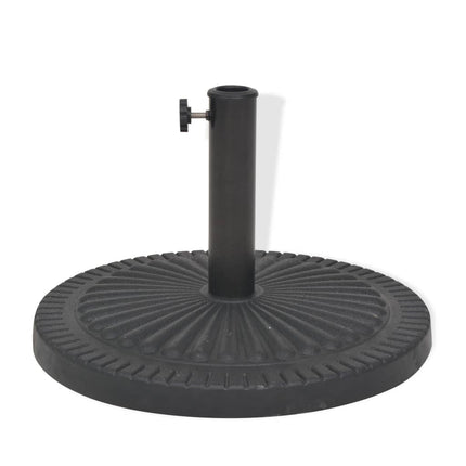 Parasollfot i harts rund svart 14 kg