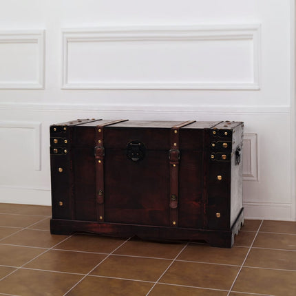 Vintagekista trä 66x38x40 cm