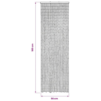 Dörrdraperi i bambu 56x185 cm
