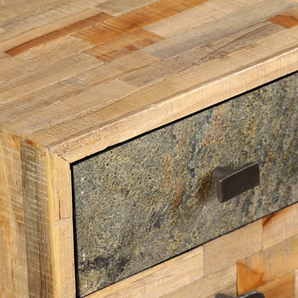 Skrivbord massivt återvunnet teakträ 110x50x76 cm