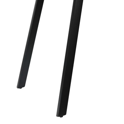 Matbord Massivt Teakträ Och Stål 180X90X76 Cm