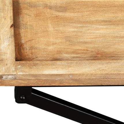 Konsolbord massivt mangoträ 130x40x80 cm