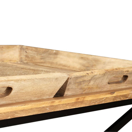 Soffbord massivt mangoträ 110x55x42 cm