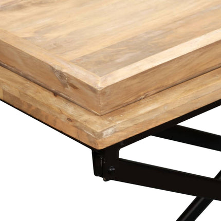 Soffbord massivt mangoträ 110x55x42 cm