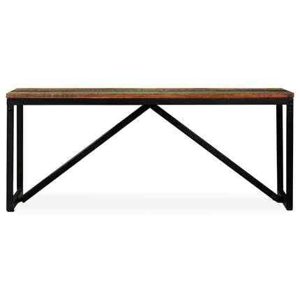 Bänk massivt återvunnet trä 110x35x45 cm