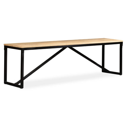 Bänk massivt mangoträ 160x35x45 cm