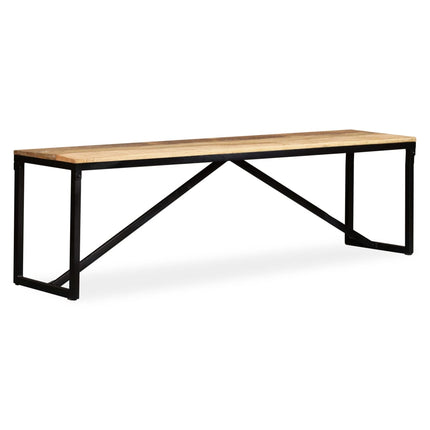 Bänk massivt mangoträ 160x35x45 cm