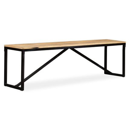Bänk massivt mangoträ 160x35x45 cm