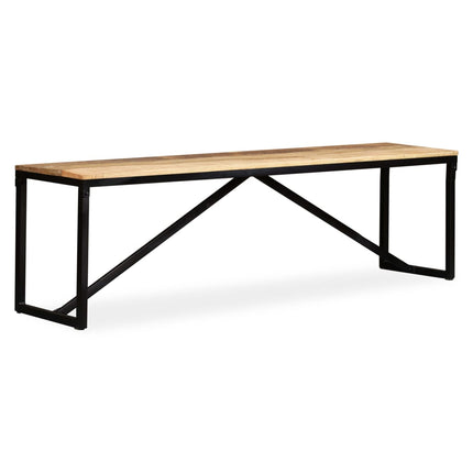 Bänk massivt mangoträ 160x35x45 cm