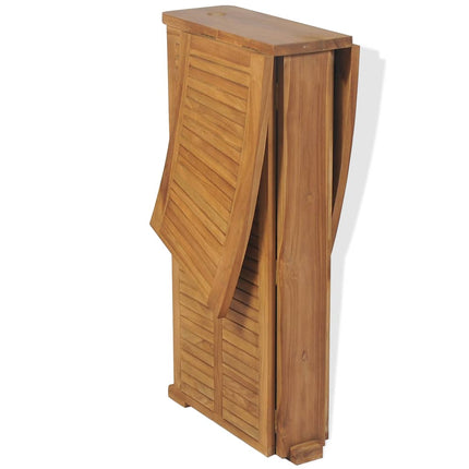 Hopfällbart barbord 155x53x105 cm massivt teakträ