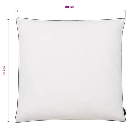 Kuddar 2 st dun-/fjäderstoppning tung 80x80 cm vit