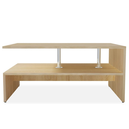 Soffbord spånskiva 90x59x42 cm ekfärg